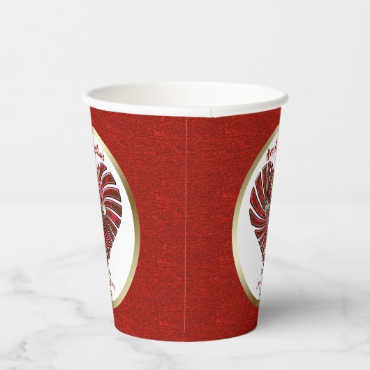 Gobelets En Papier Noël personnalisé Cross-My-Heart (Droite)