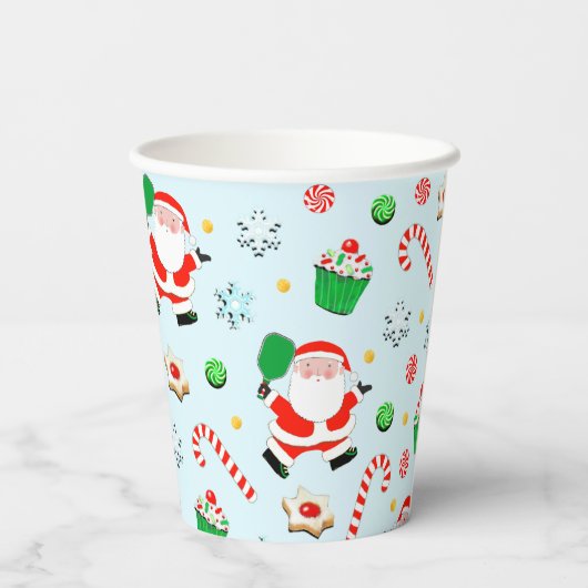 Gobelets En Papier Noël Pickball (Verso)