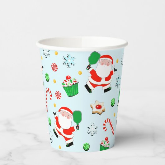 Gobelets En Papier Noël Pickball (Gauche)