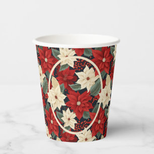 Gobelets En Papier Noël Poinsettia