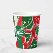 Gobelets En Papier Noël présent (Verso)