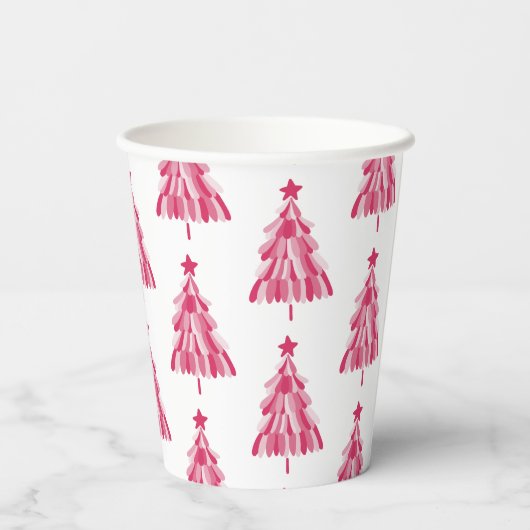 Gobelets En Papier Noël rose (Verso)