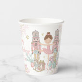 Gobelets En Papier Noel rose pâle Pastel de Nutcracker (Verso)