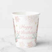 Gobelets En Papier Noel rose pâle Pastel de Nutcracker (Gauche)