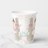 Gobelets En Papier Noel rose pâle Pastel de Nutcracker (Droite)