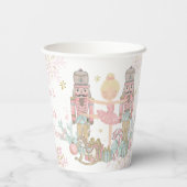 Gobelets En Papier Noel rose pâle Pastel de Nutcracker (Verso)