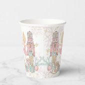 Gobelets En Papier Noel rose pâle Pastel de Nutcracker (Droite)