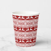 Gobelets En Papier Noël scandinave renne (Droite)