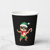 Gobelets En Papier Noël Sloth Elf Peppermenthe Sucre de canne Chemise (Recto)