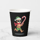 Gobelets En Papier Noël Sloth Elf Peppermenthe Sucre de canne Chemise (Recto)