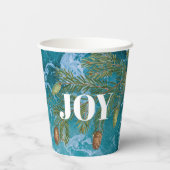 Gobelets En Papier Noël Summer Ocean Beach Joie (Verso)