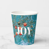 Gobelets En Papier Noël Summer Ocean Beach Joie (Recto)