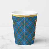 Gobelets En Papier Noël Tartan personnalisé Bain (Droite)