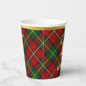 Gobelets En Papier Noël Tartan Personnalisé Boyd (Droite)