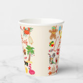 Gobelets En Papier Noël tropical (Gauche)