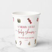 Gobelets En Papier Noël Un joyeux petit Baby shower (Verso)