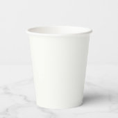 Gobelets En Papier Noeud Blanc Élégant Écriture Classique Chic Enterr (Verso)