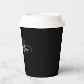 Gobelets En Papier Noir et blanc (Gauche)