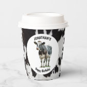 Gobelets En Papier Noir et blanc (Recto)