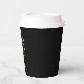 Gobelets en papier noir | Logo d'entreprise modern (Gauche)