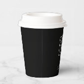 Gobelets en papier noir | Logo d'entreprise modern (Droite)