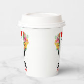 Gobelets En Papier Noir Tuxedo Red BowTie & Groomsman Texto Paper Cu (Gauche)