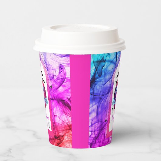 Gobelets En Papier Noir violet chauves-souris Éffrayantes modernes Jo (Gauche)