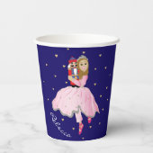 Gobelets En Papier Noisette de Noël Ballerina Lt Brn (Verso)