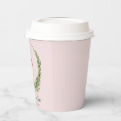 Gobelets En Papier Noisette Personnalisé Mignon Rose Rouge Noël (Gauche)