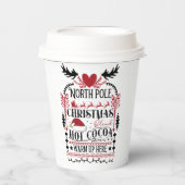 Gobelets En Papier Noix de cacao chaud du pôle Nord (Recto)