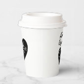 Gobelets En Papier Nom d'amour personnalisé, petit café Espresso (Droite)