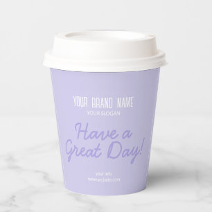 Gobelets En Papier Nom de la marque de l'entreprise Tasses de papie