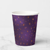 Gobelets En Papier Nom, Orange Déplaisant Araignées dans Webs 8oz (Verso)