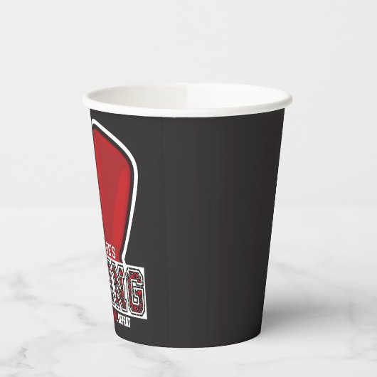 Gobelets En Papier NOM personnalisé Boxer Boxer Glove Prize (Gauche)