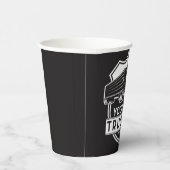 Gobelets En Papier NOM personnalisé Camions Big Rig Semi Trucker (Droite)