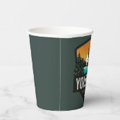 Gobelets En Papier NOM personnalisé Chasse aux wapitis Coucher de sol (Droite)