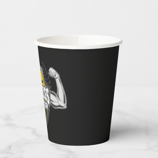 Gobelets En Papier Nom personnalisé Muscle Fitness Trainer Gym (Gauche)