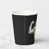 Gobelets En Papier Nom personnalisé Muscle Fitness Trainer Gym (Droite)