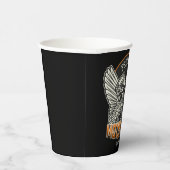 Gobelets En Papier Nom personnalisé Pistons Wings Motorcycle Garage (Droite)