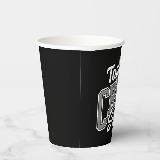 Gobelets En Papier Nom personnalisé Pom-pom girl École Varsity Cheer  (Droite)