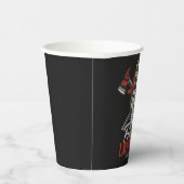 Gobelets En Papier Nom Personnalisé Pompier D'Abord En Dernier Feu De (Droite)