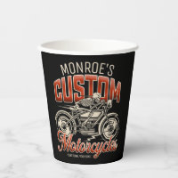 Nom personnalisé Skeleton Motorcycle Boutique