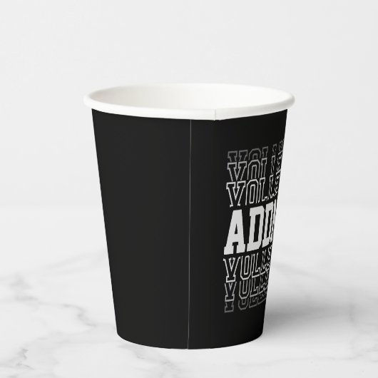 Gobelets En Papier NOM PERSONNALISÉ Vanisant Volleyball Logo Joueur d (Droite)