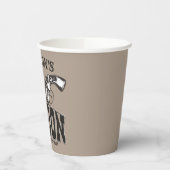 Gobelets En Papier NOM PERSONNALISÉ Wild West Gun Revolver Saloon (Gauche)