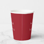 Gobelets En Papier Noms de couple moderne classique modifiables (Droite)