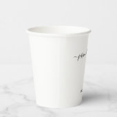 Gobelets En Papier Noms Élégants Connectés Avec Amour Mariage Personn (Droite)