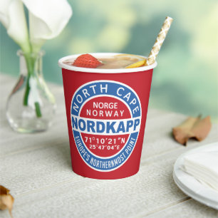 Gobelets En Papier NORDKAPP Norvège tasses à papier