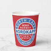 Gobelets En Papier NORDKAPP Norvège tasses à papier (Verso)