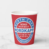 Gobelets En Papier NORDKAPP Norvège tasses à papier (Recto)