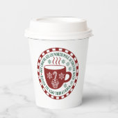 Gobelets En Papier North Pôle chocolat chaud entreprise Noël (Recto)